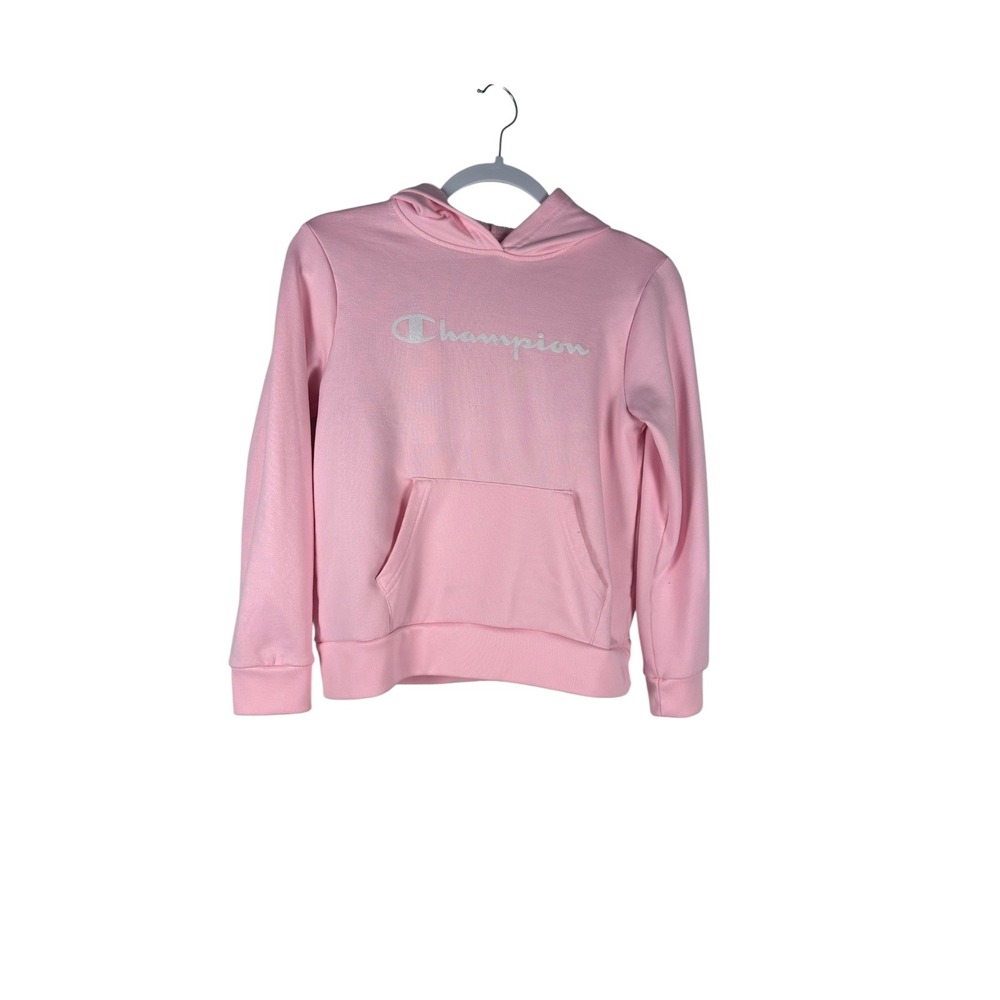 Champion‎ Pink Hoodie Sweatshirt Girls Size 14/16 Pullover Long Sleeve